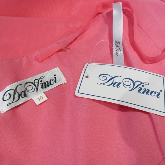 NEW DaVinci Bubblegum Chocolate Pink Brown Dress - Picture 5 of 6